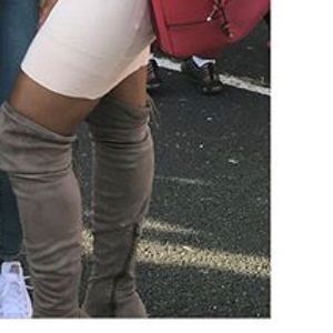 Taupe thigh high boots Nordstrom Rack, size 11